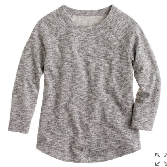 J. CREW Heather grey knit sweatshirt - Picture 2 of 7